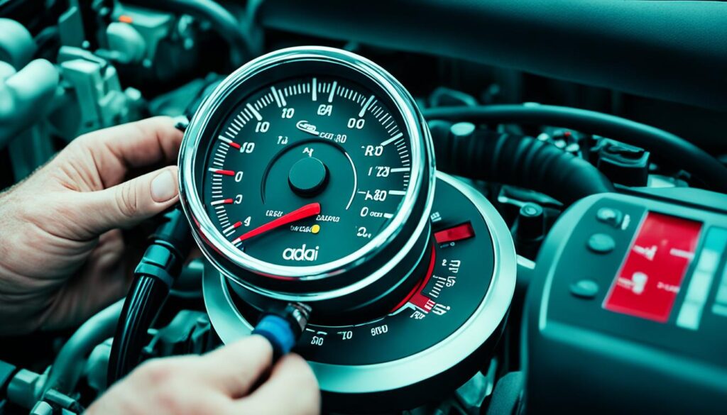 sprawdzanie czujnika ciśnienia Audi